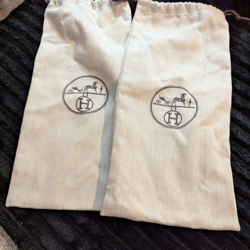Hermes Gray Dust Bags
